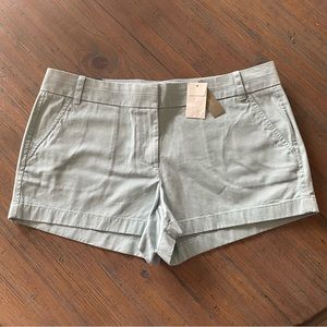 NWT J. Crew size 12 light blue chino shorts